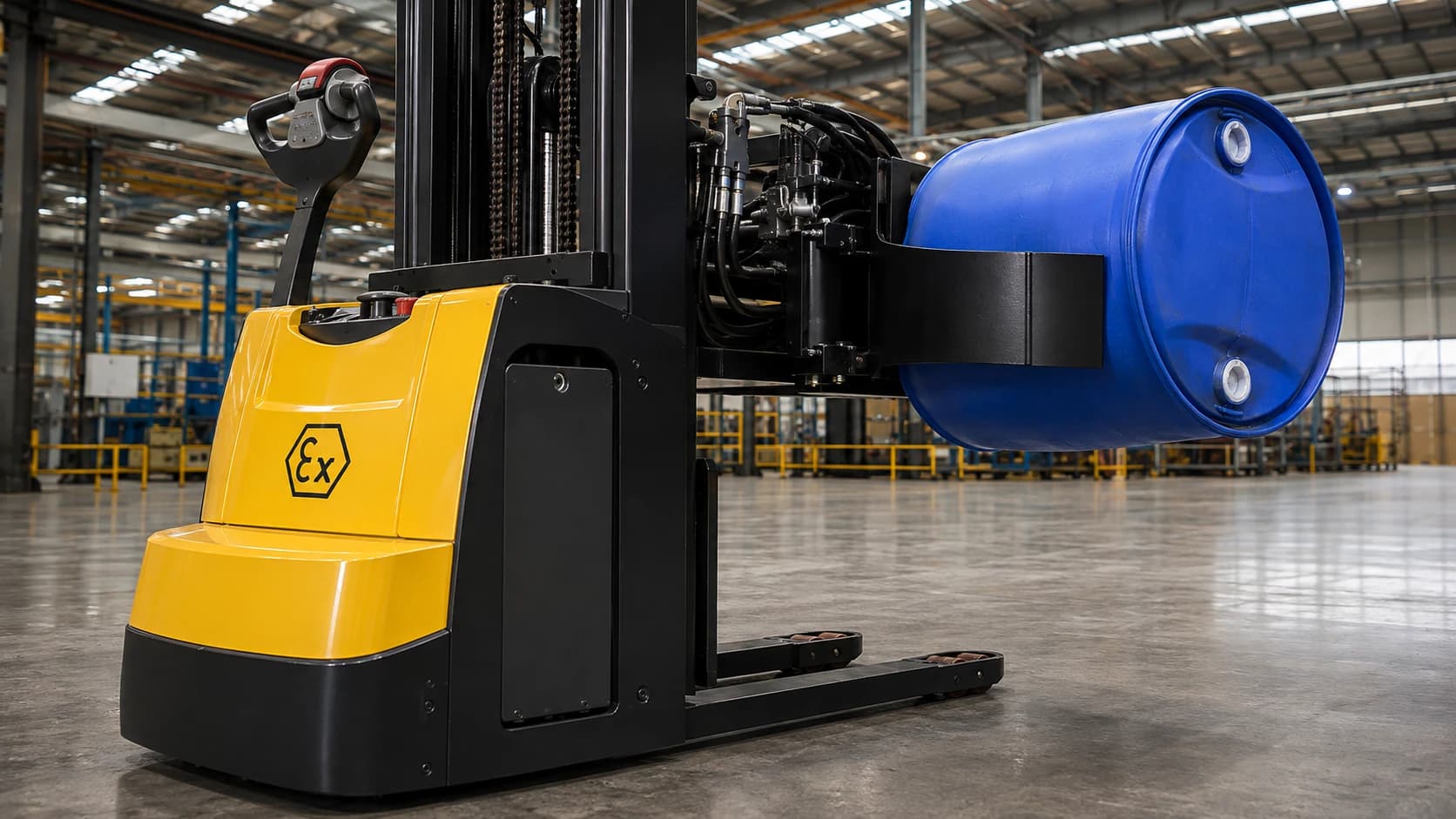 Özel endüstriyel uygulama için konfigüre edilmiş forklift